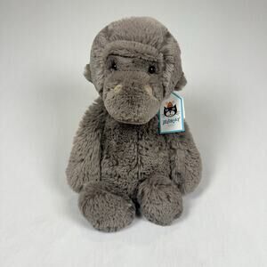 Jellycat NWT Bashful Gorilla Medium Plush Stuffed Animal - RARE Retired